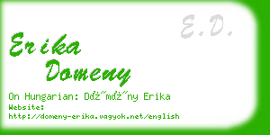 erika domeny business card